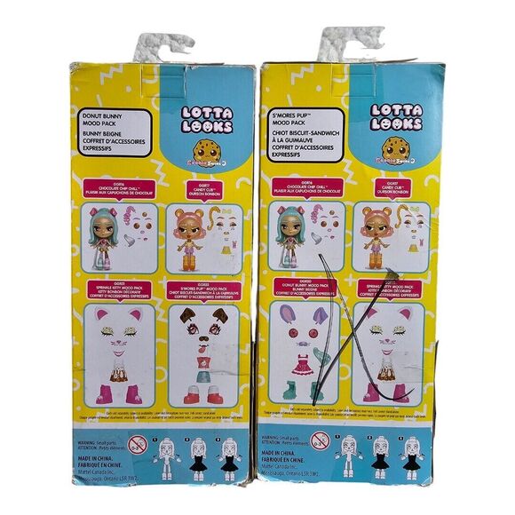 Lotta Looks Cookie Swirl Donut Bunny + S'Mores Pup Mood Pack - Picture 2 of 3